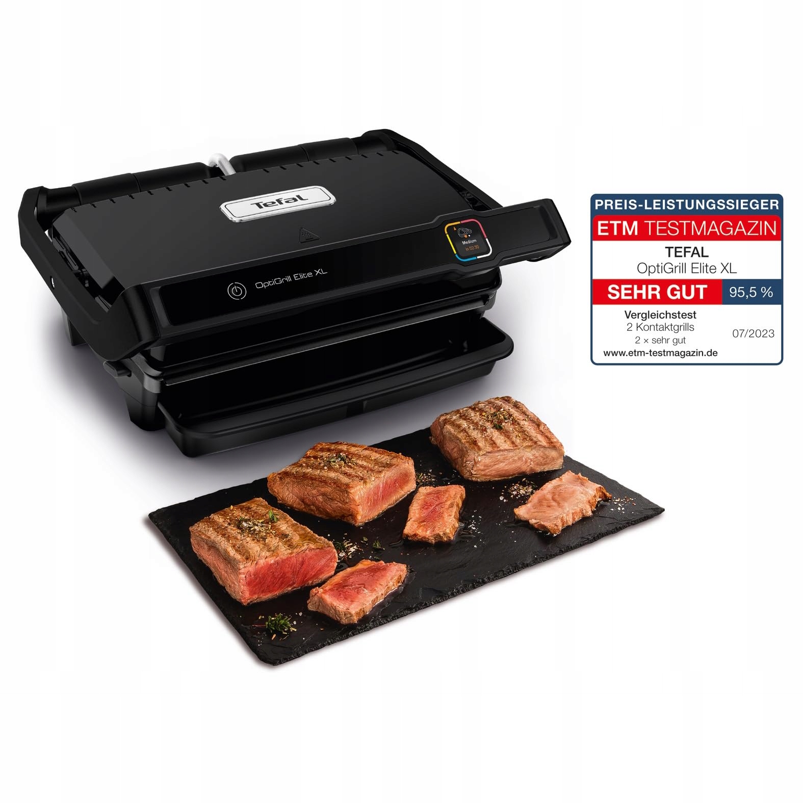 TEFAL OptiGrill Elite XL Grill Kontaktowy 16 Programów Wyświetlacz Cyfrowy — miniatura 8