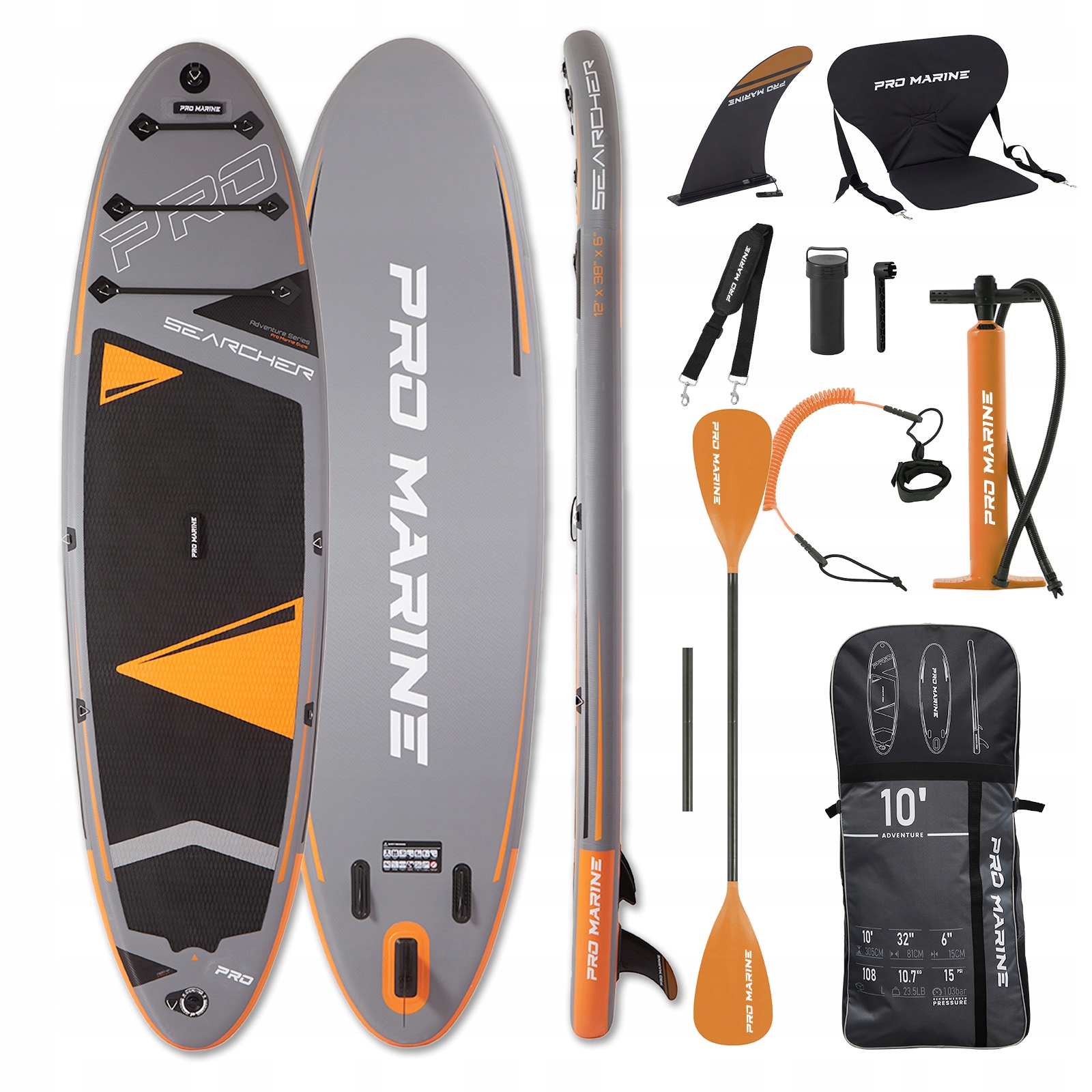 Deska Sup 305CM Stand Up Paddle Pro Marine zestaw siedzisko i akcesoria