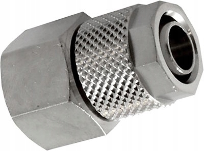 

Złączka prosta skręcana wąż 6/4mm, gwint wew 1/4''