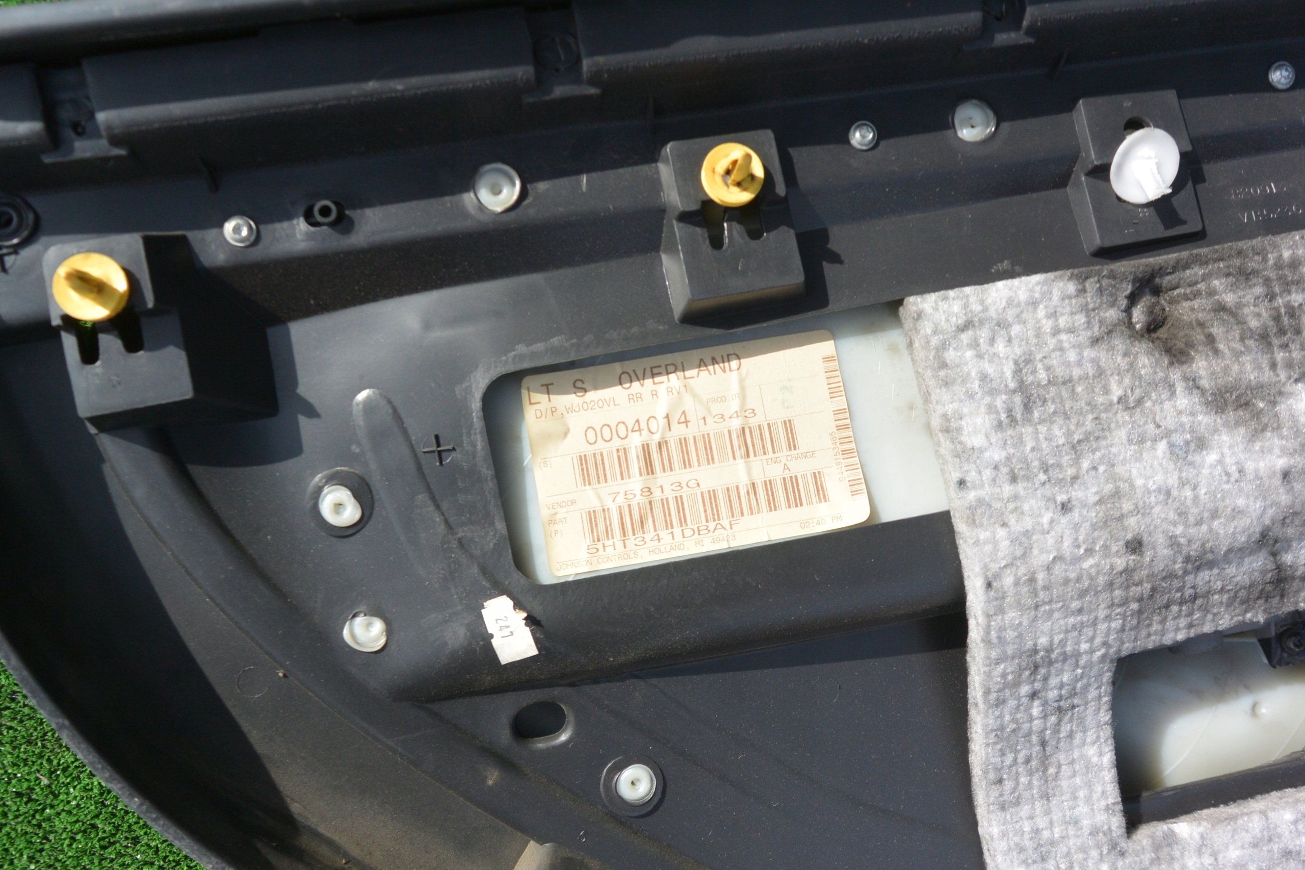 side door rear part right left KPL JEEP WJ OVERLAND