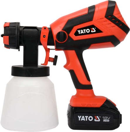 YATO МАЛЯРНЫЙ ПИСТОЛЕТ 18V 2.0 AH 1L/MIN YT-82765