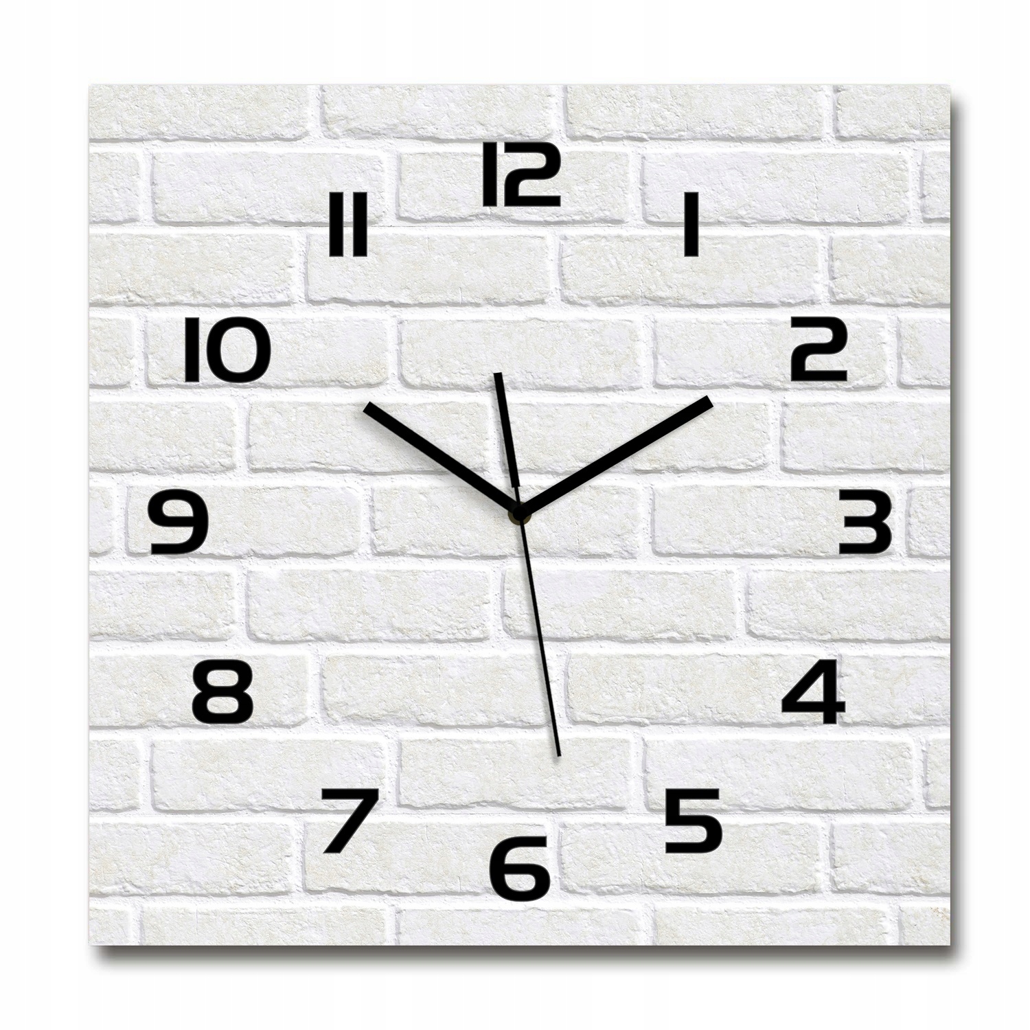 

Zegar ścienny ze szkła, duży Ceglana ściana 60x60