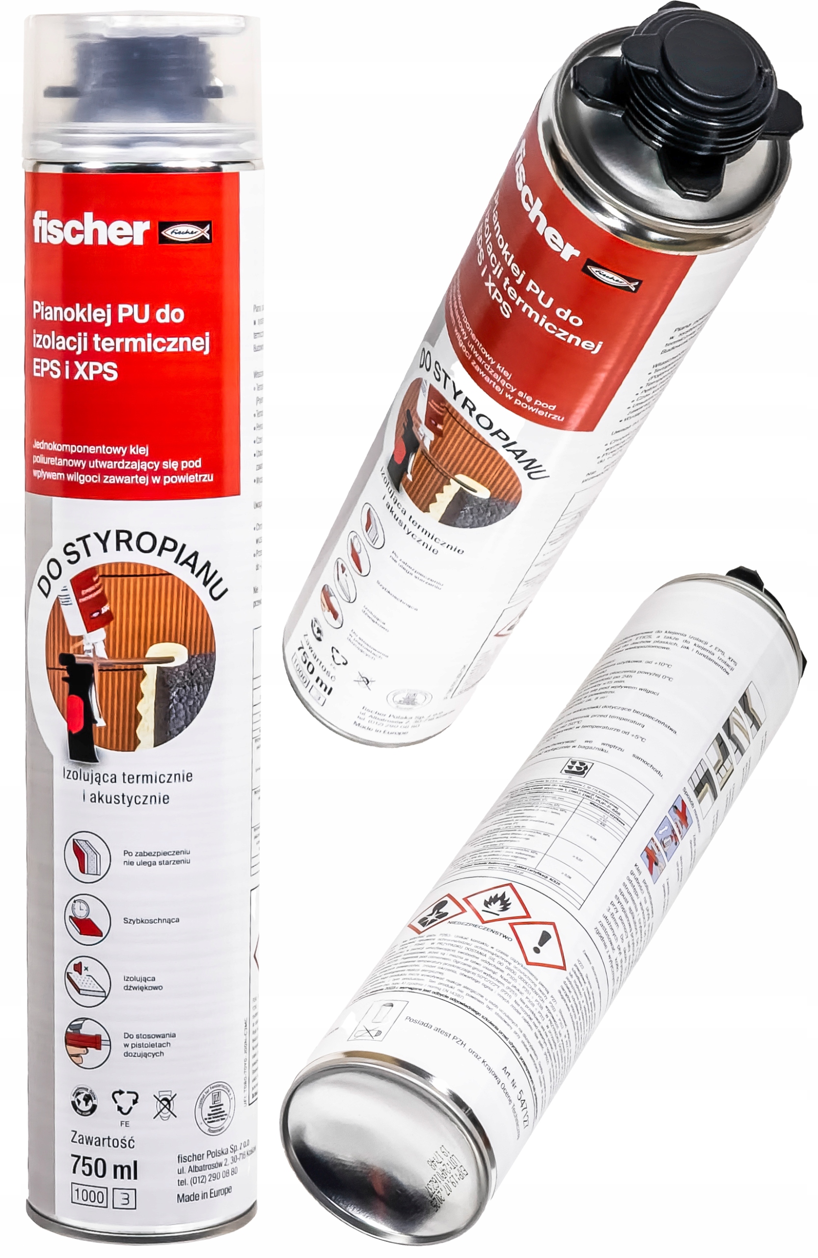 KLEJ PIANOKLEJ PIANA DO STYROPIANU STYRODURU IZOLACJI DOCIEPLEŃ EPS XPS 750