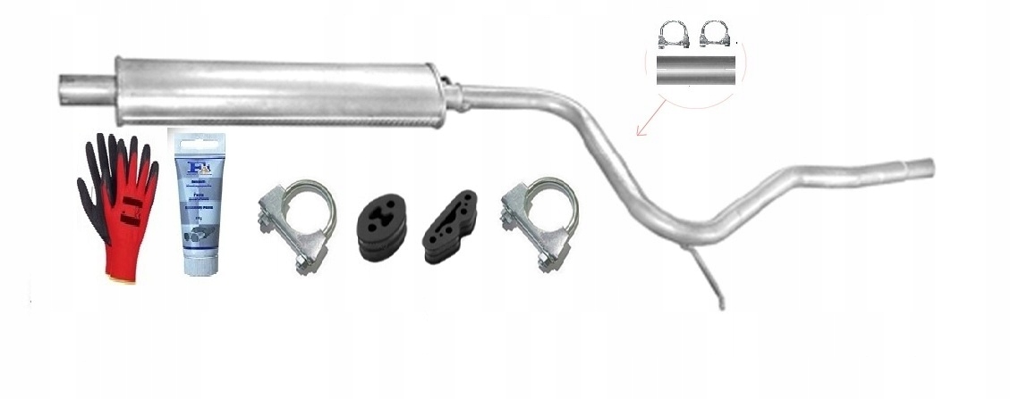 Fiat Palio 1.2 1.6 1.9D (1997-2003) Tlumič bonus