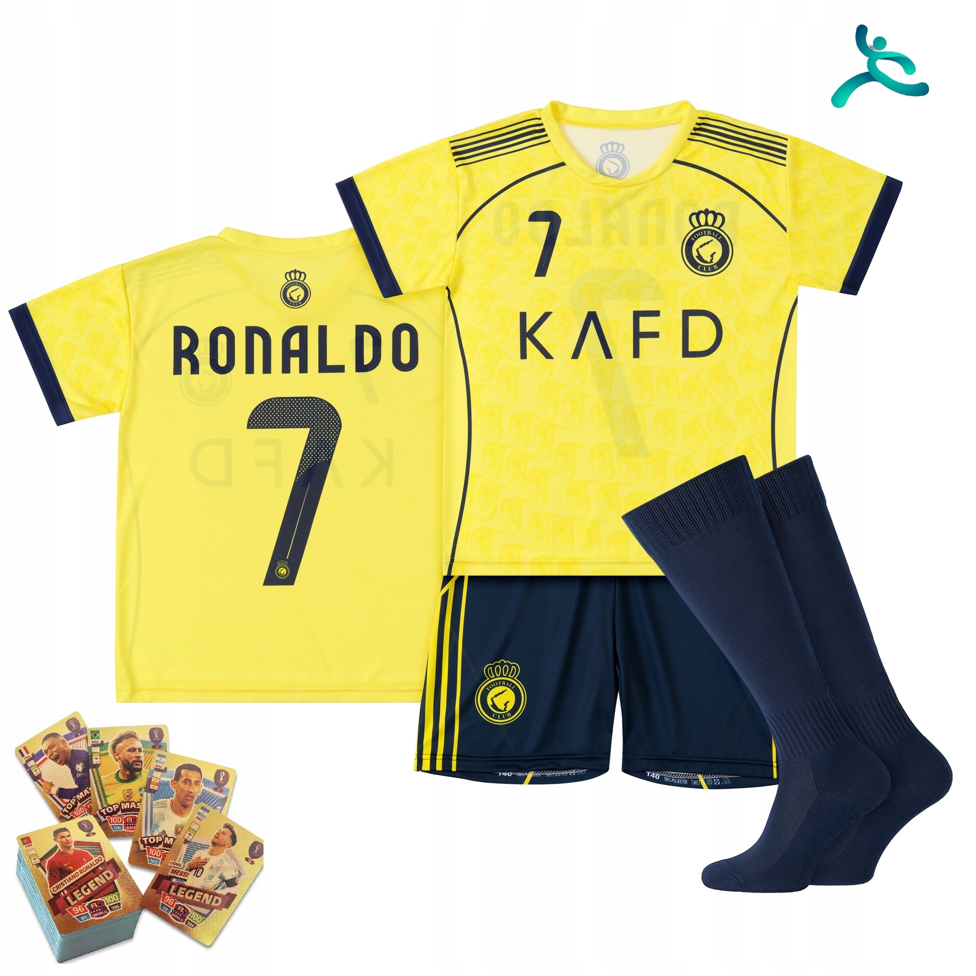 Fotbalové oblečení komplet dárek Ronaldo vel 140