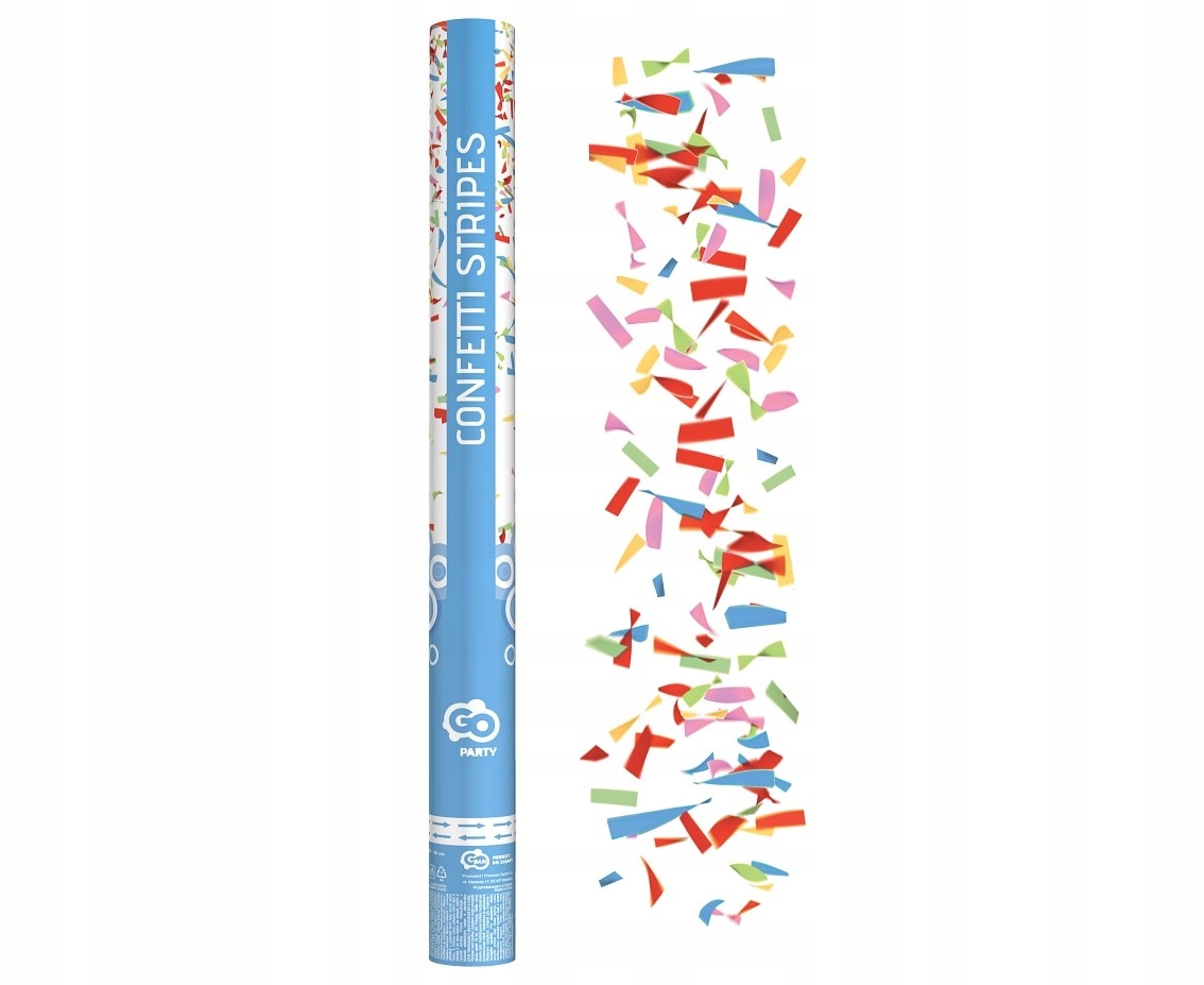 647041 KONFETTI PAPIEROWE KOLOROWE MIX WSTĄŻKI 60 CM GODAN