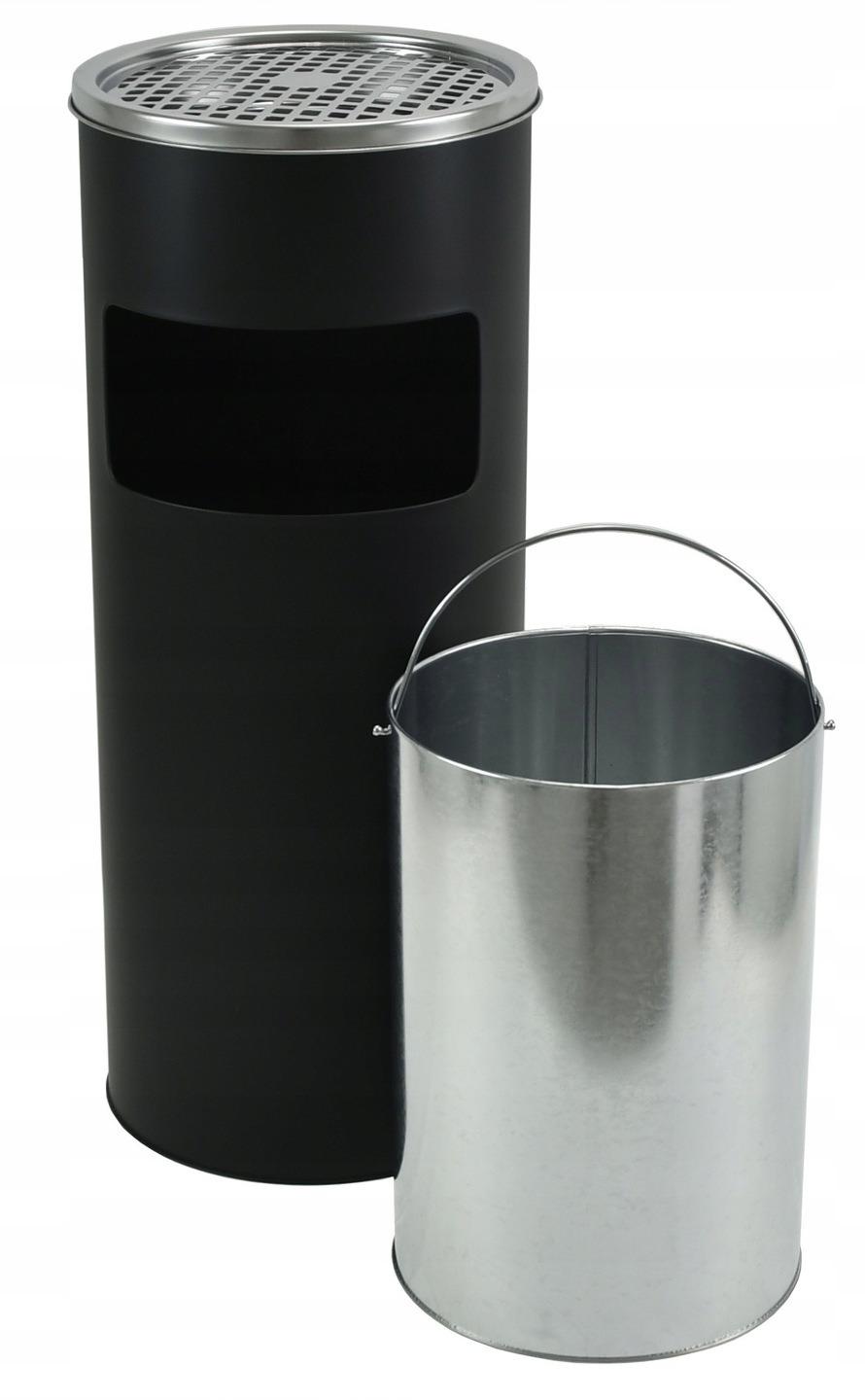 Popielniczka zewnętrzna popielnica stojąca stalowa kosz pojemnik na śmieci