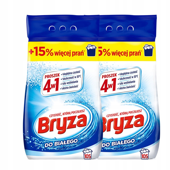 

Bryza proszek do prania 2xWhite 13,65kg 210 prań