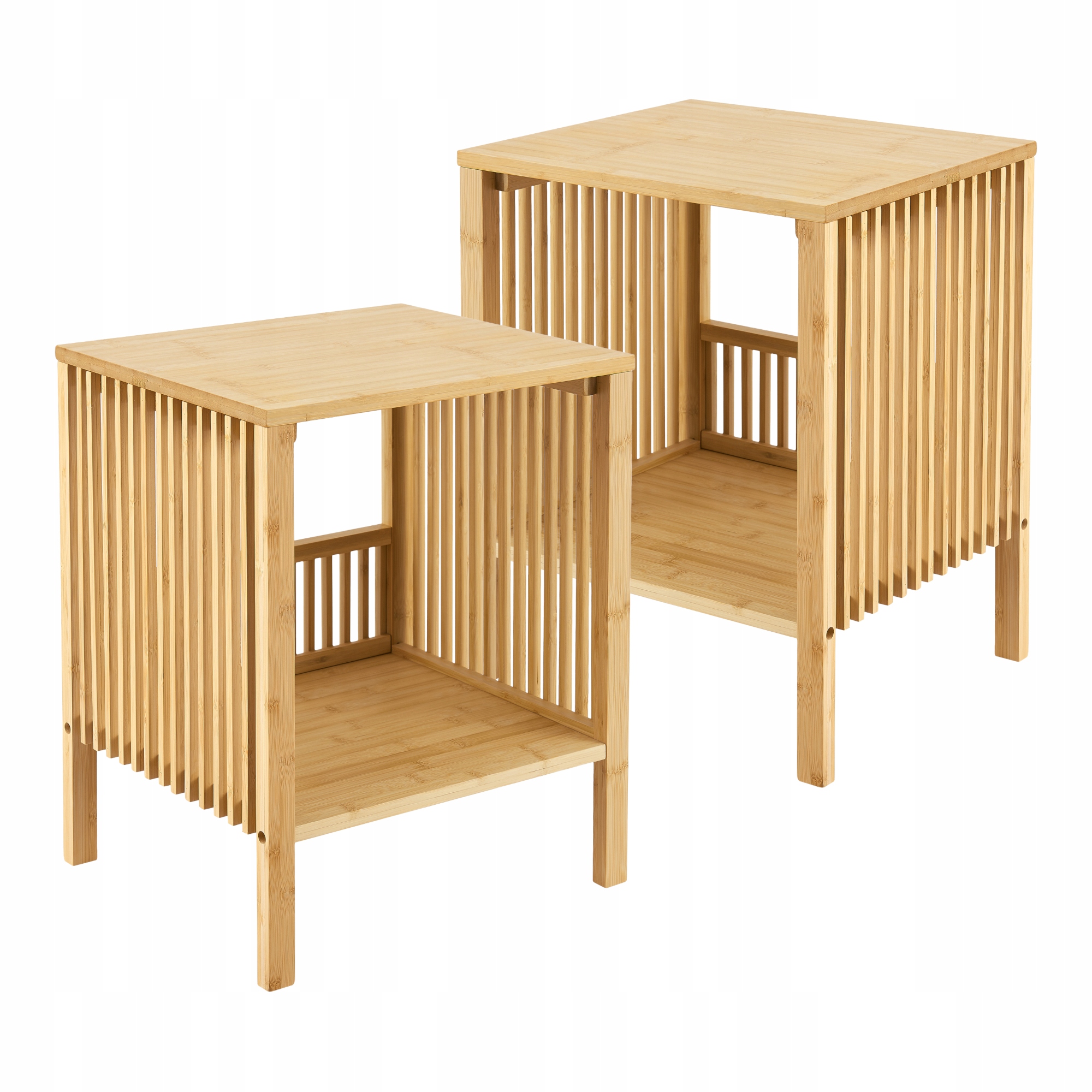 Bambusový noční stolek Noční stolek sada 2 kusů Varde