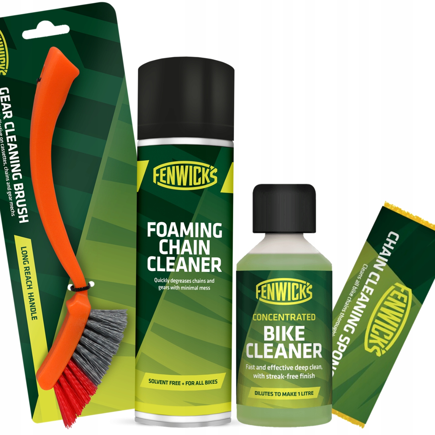 Fenwick's Sada Na Čištění Kola Spa Plus Pěna Kartáč Houbička Tekutina