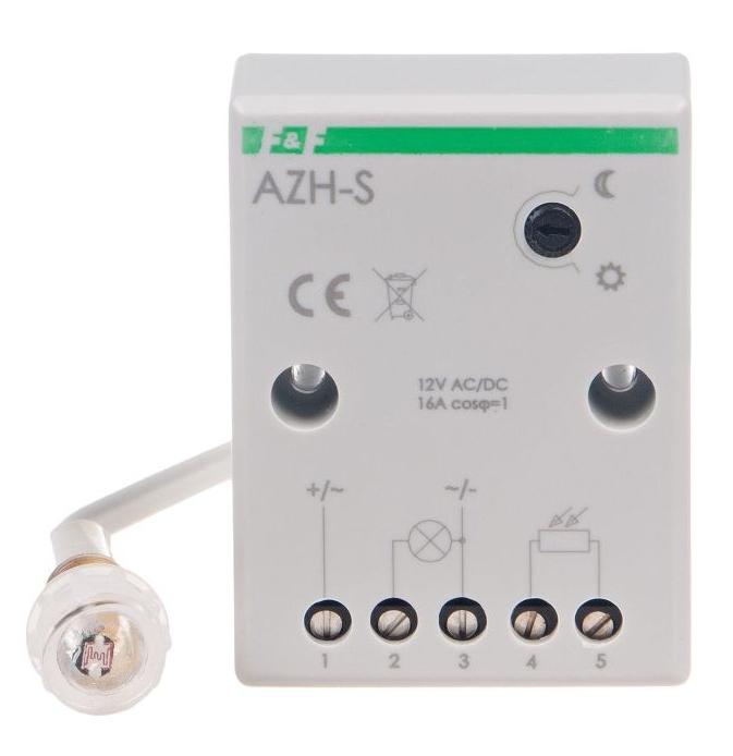 Automat zmierzchowy 12V z sondą zewnętrzną F&f Azh-s -12V