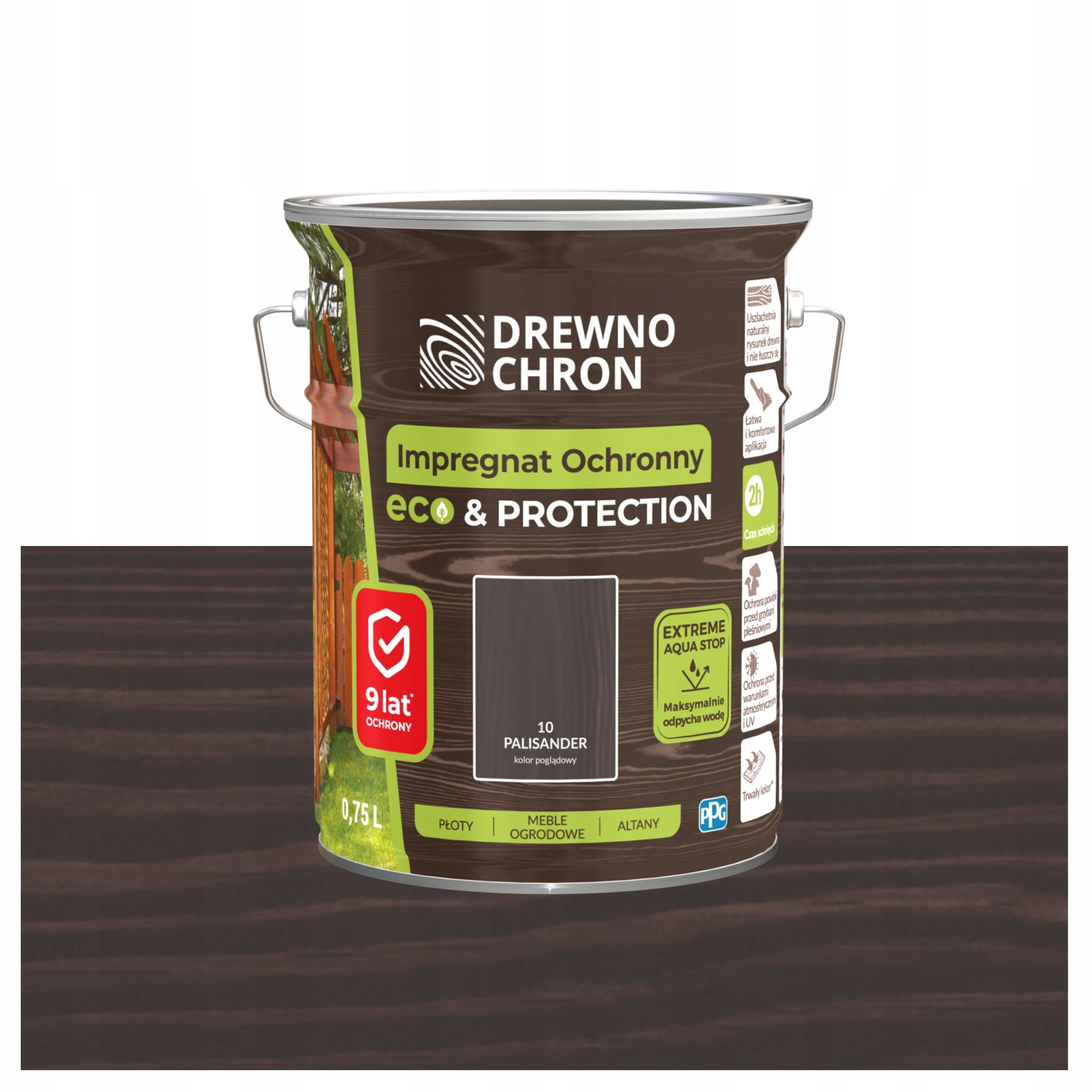 Drewnochron Impregnat do drewna Eco&Protection palis śr. 4,5l