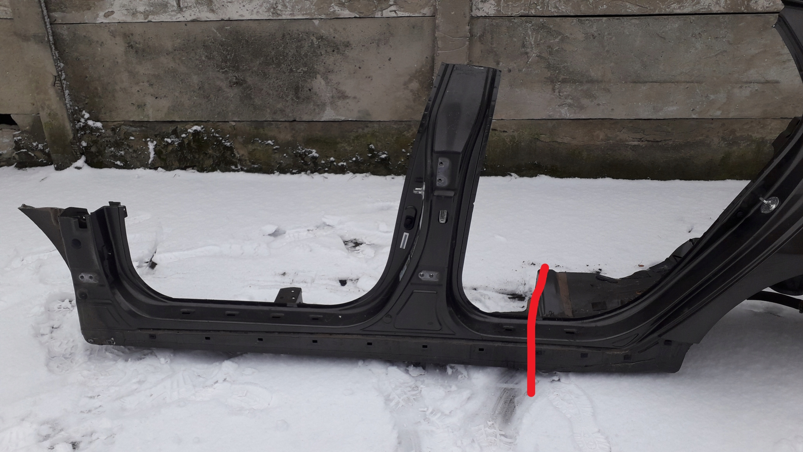 KIA OPTIMA III 10-15 ПОРОГ ЛЕВЫЙ СТОЙКА D0