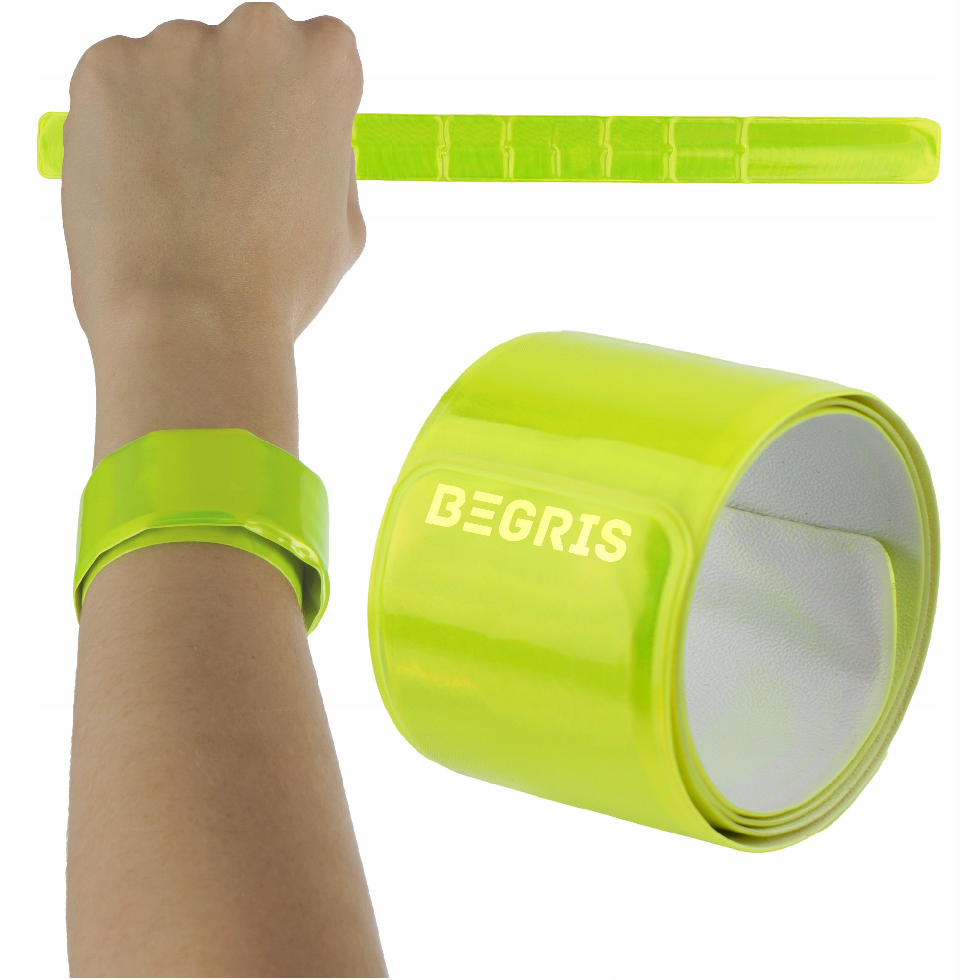 OPASKA ODBLASKOWA SAMOZACISKOWA OSTRZEGAWCZA ODBLASK NA RĘKĘ 40 CM Rodzaj rękaw