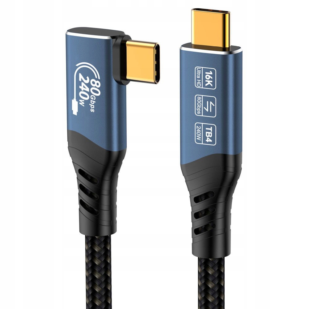 USB4 Ver2.0 80Gbps 16K@60Hz 240W Thunderbolt, 1.2m