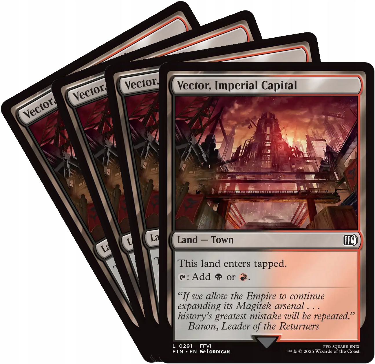[mtg] Playset: 4x Vector, Imperial Capital (fin)