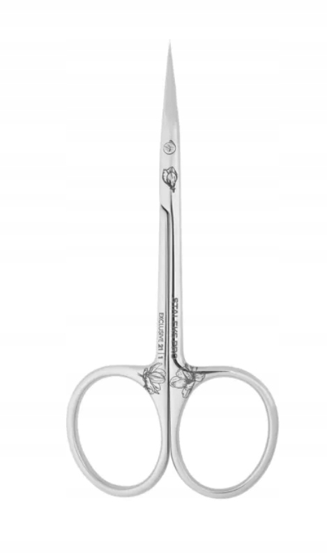 Staleks Nůžky na kůži s háčkem Exclusive 21/1 magnolie