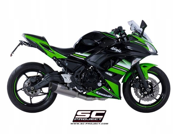SC-Project układ wydechowy SC1-R GT Matt Black Kawasaki NINJA 650 17–19 Dopasowanie do pojazdu produkt dedykowany