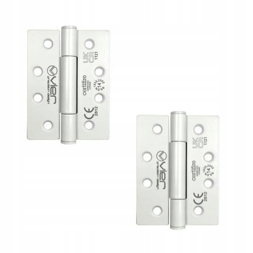 Záves na dvere spletený Biely 102x76x3 mm Inox Grade 2 kusy