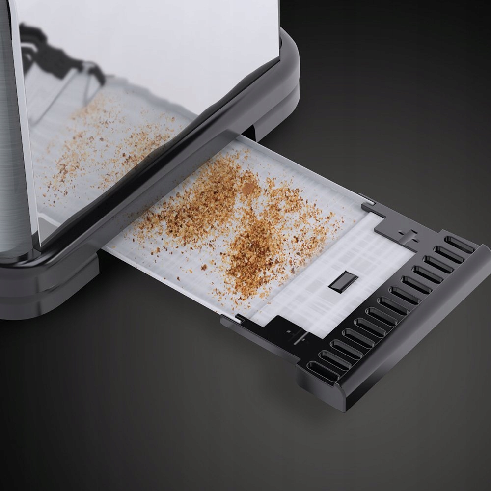 RUSSELL HOBBS Toster Stal Nierdzewna 2 Kromki Szeroki Slot 1000W 6 Stopni — miniatura 4