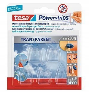 

Tesa Powerstrips Przezroczyste haki dekoracyjne 5