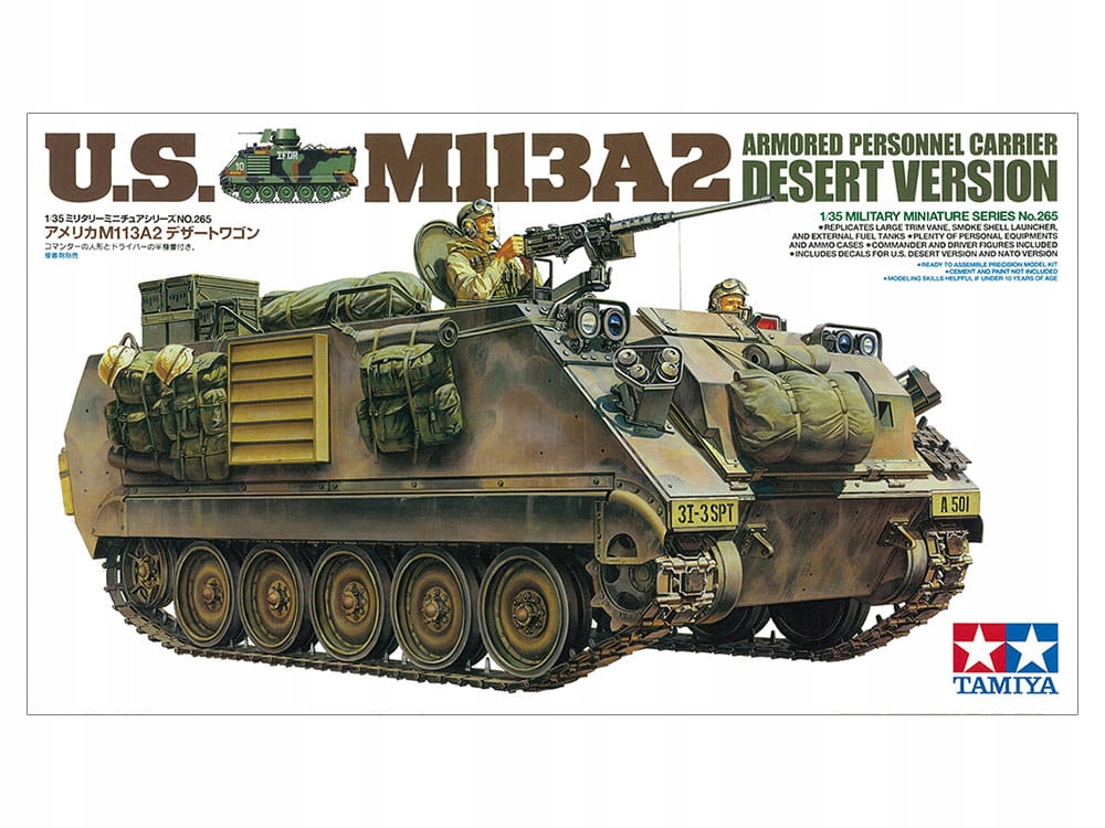 Americký obrněný transportér M113A2 Desert Verze 1:35 Tamiya 35265