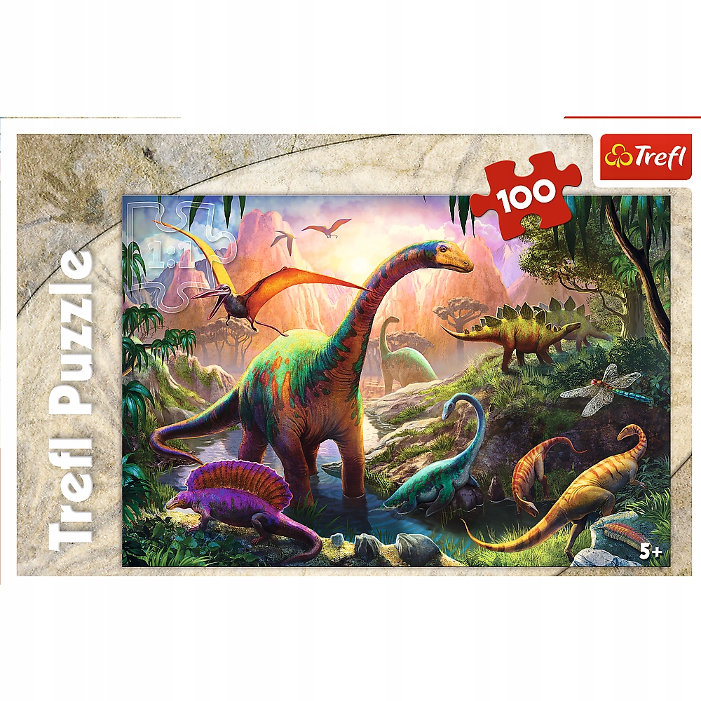 

Puzzle 100 El Świat dinozaurów, Trefl 16277