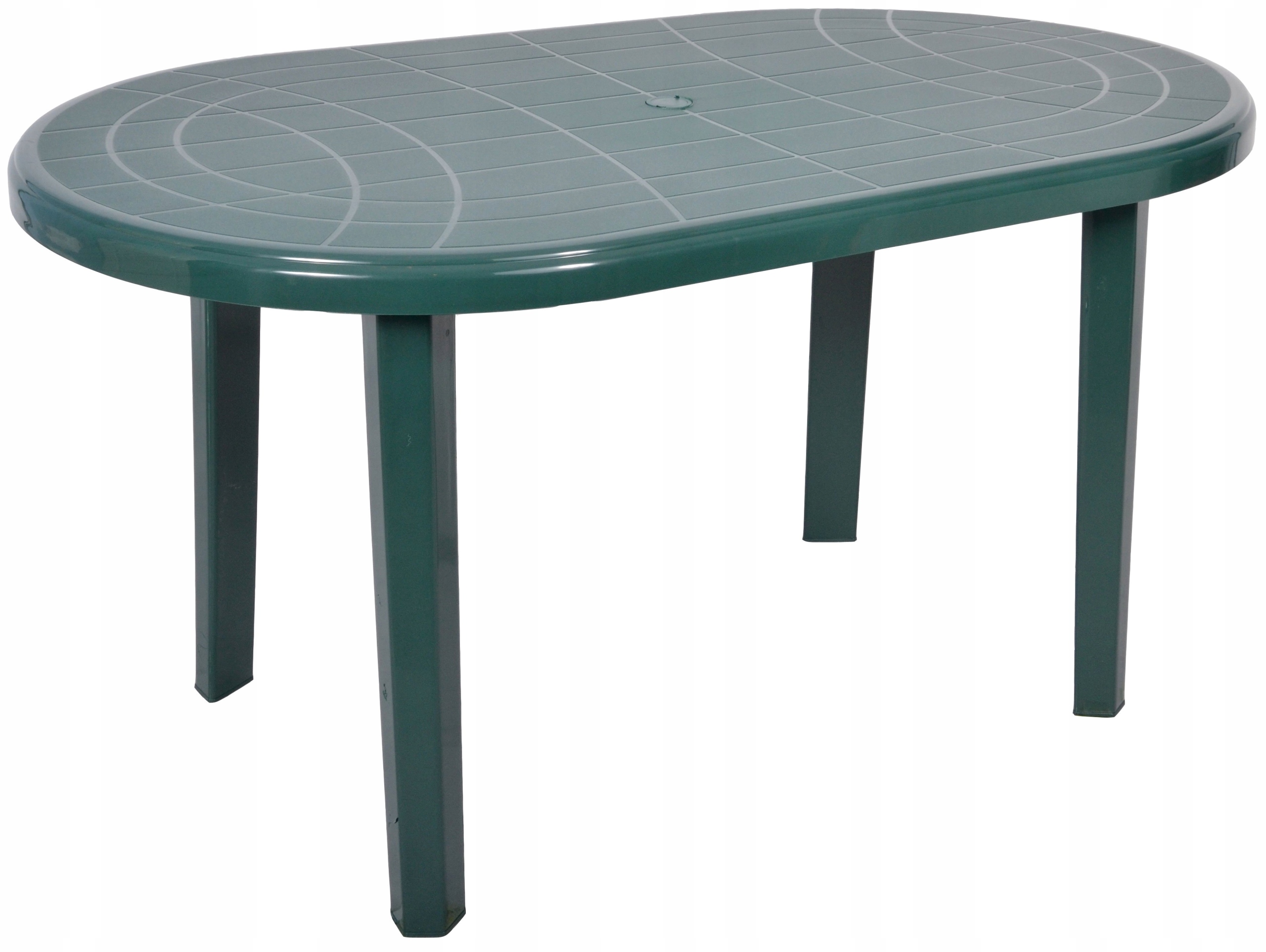 STÓŁ STOLIK OGRODOWY PLASTIKOWY 135x80 ZIELONY