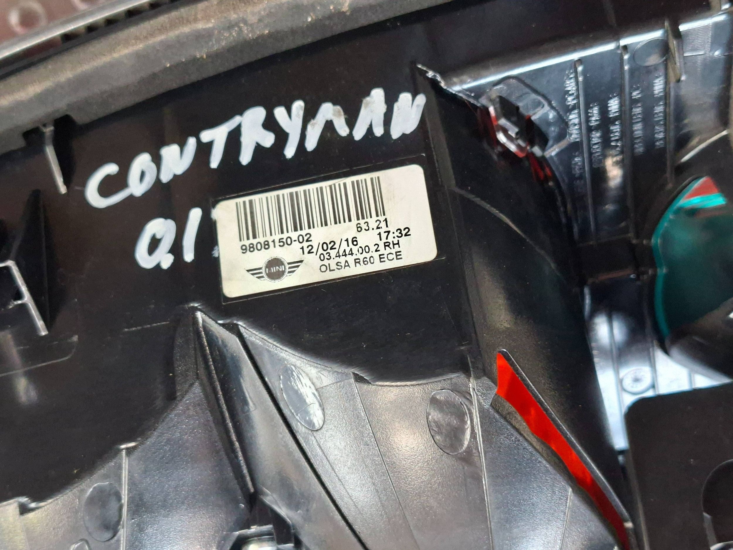 light rear part right MINI COOPER COUNTRYMAN R60 10-16 EU 9808150