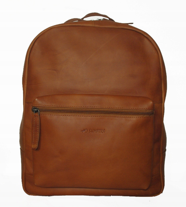 Sumatra kožený batoh hnědý A4