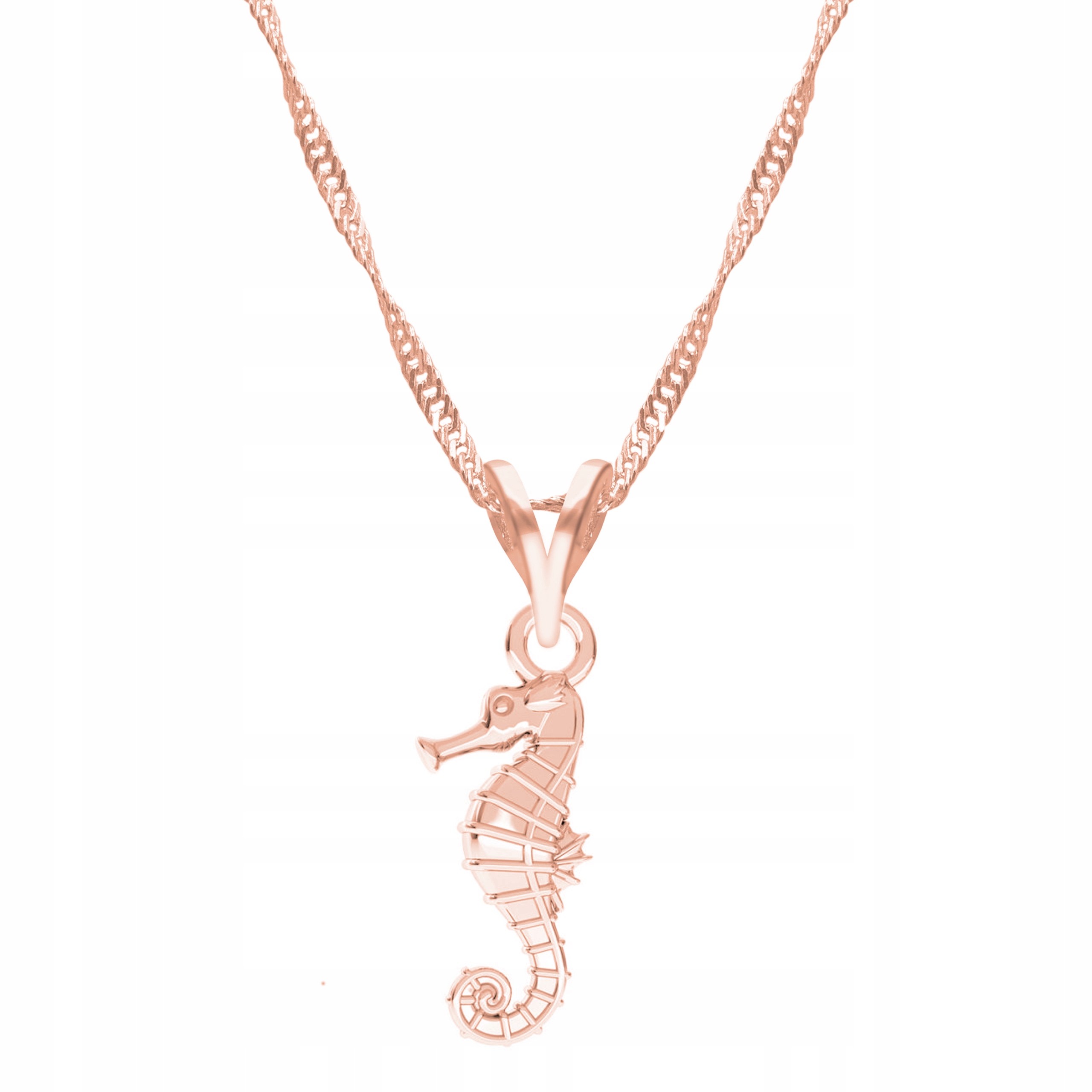 Řetízek zlatý náhrdelník 925 Mořský koník Ryba