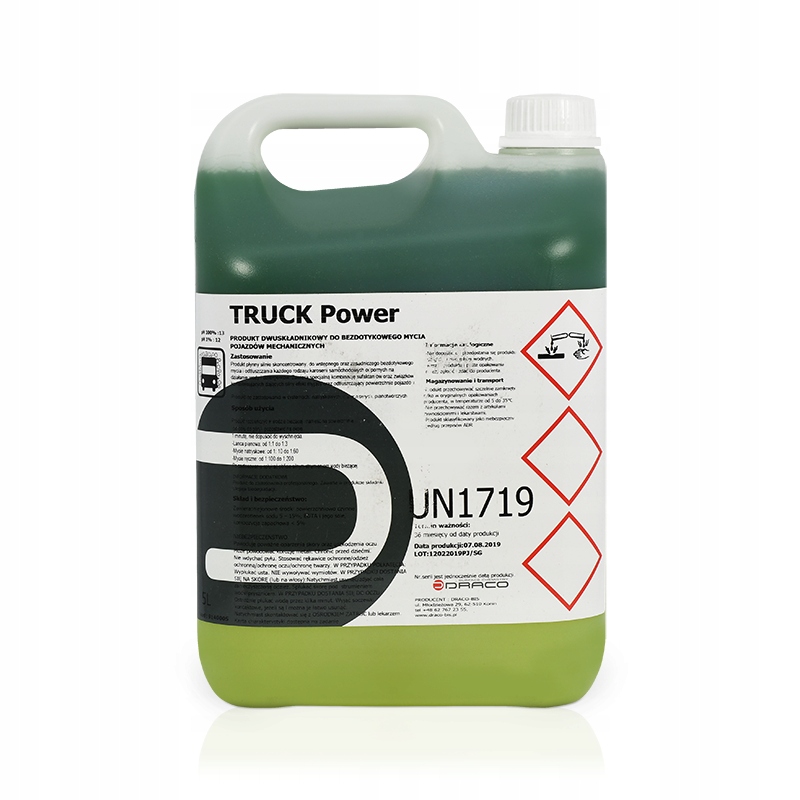 Aktywna Piana aktywna bezdotykowe mycie aut Truck Power 5L dwufazowa