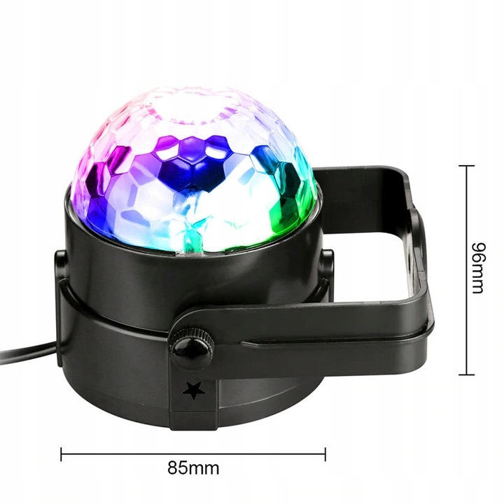 Диско-куля RGB - світлодіодний проектор з дистанційним управлінням стан оригінальна упаковка