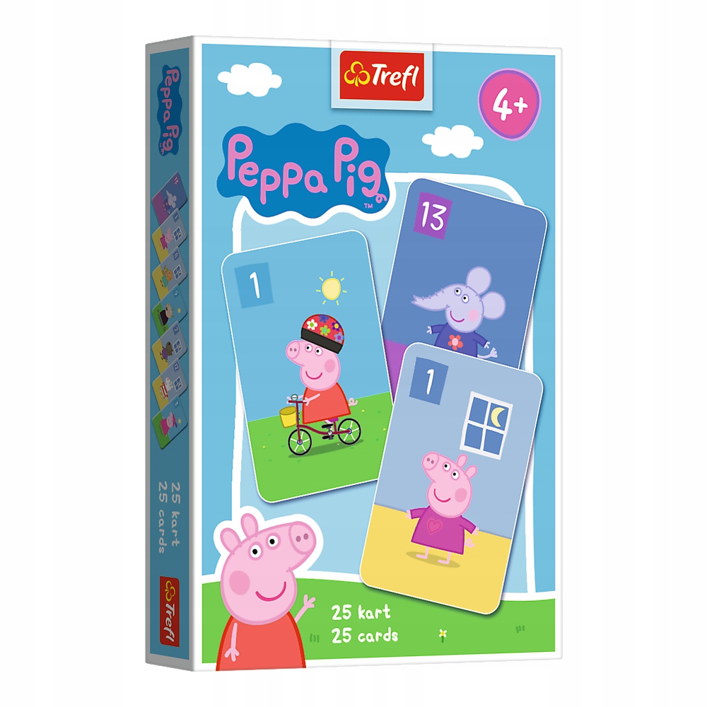 KARTY DO GRY GRA KARCIANA PIOTRUŚ ŚWINKA PEPPA PIG 4L+ TREFL Kod producenta 08506