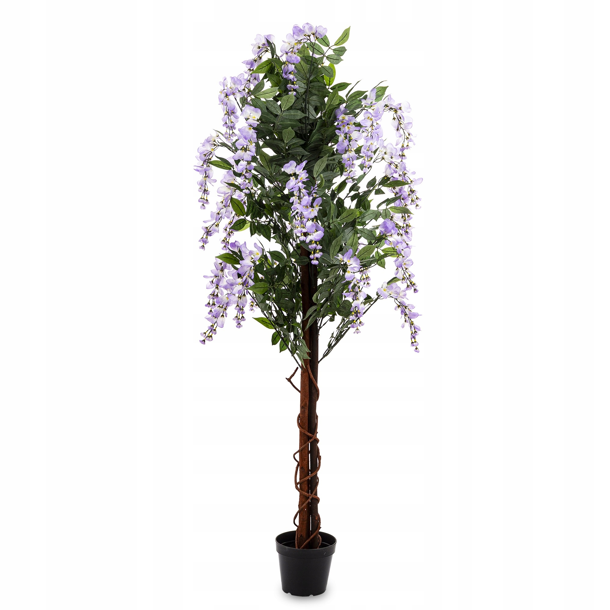 Rastlina Wisteria umelý krík umelý stromček 160 cm zelený v kvetináči