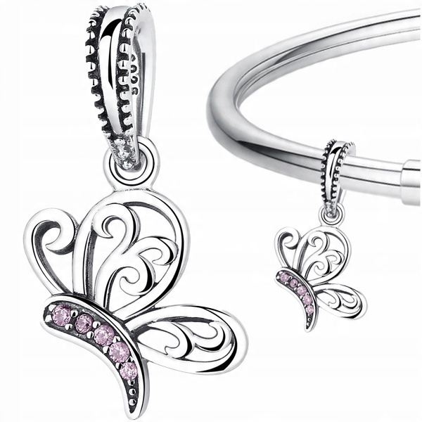 

Charms Motyl srebro 925 koralik beads zawieszka