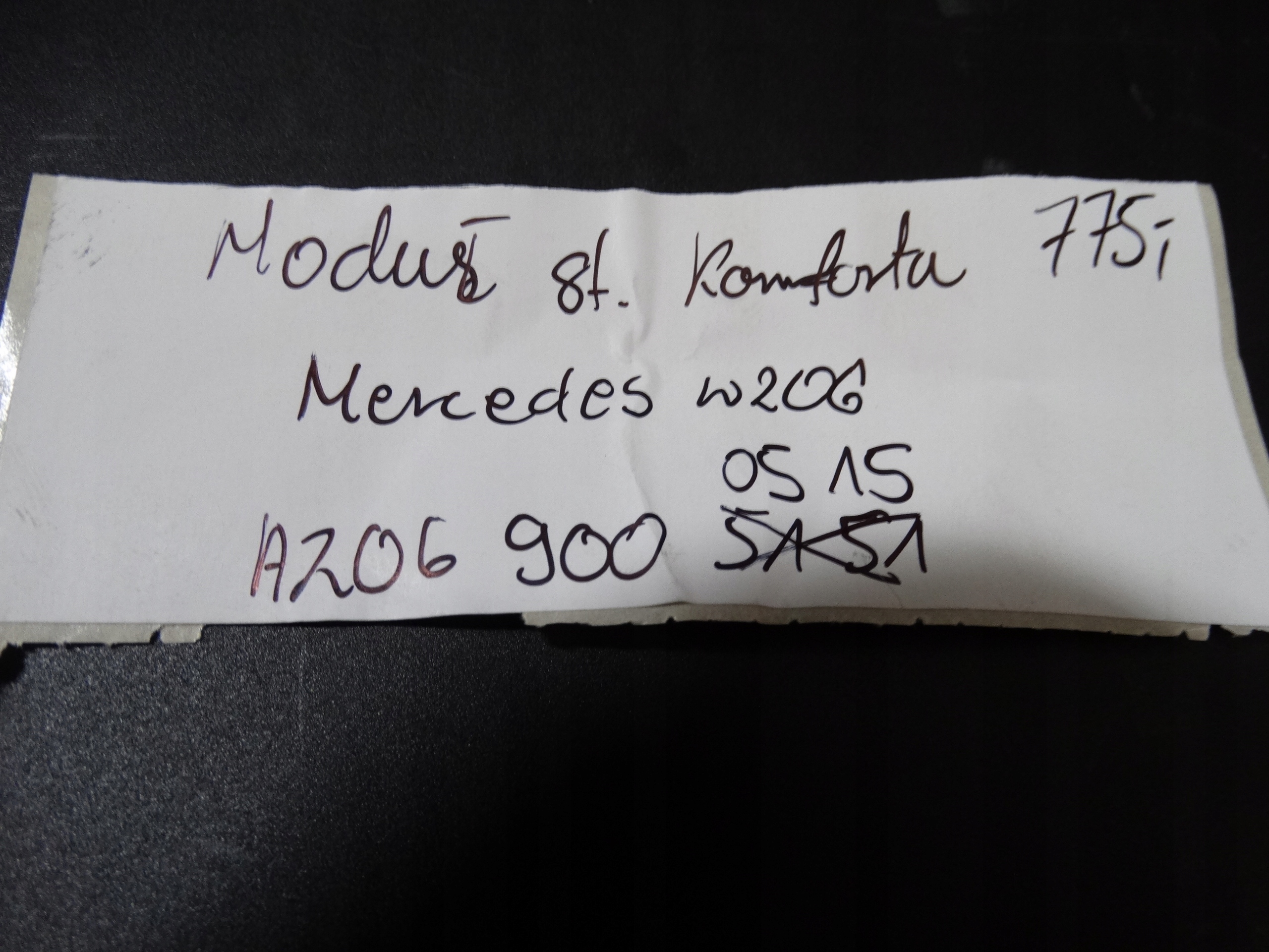IDEALNY module control unit KOMFORTU MERCEDES W206 1 9