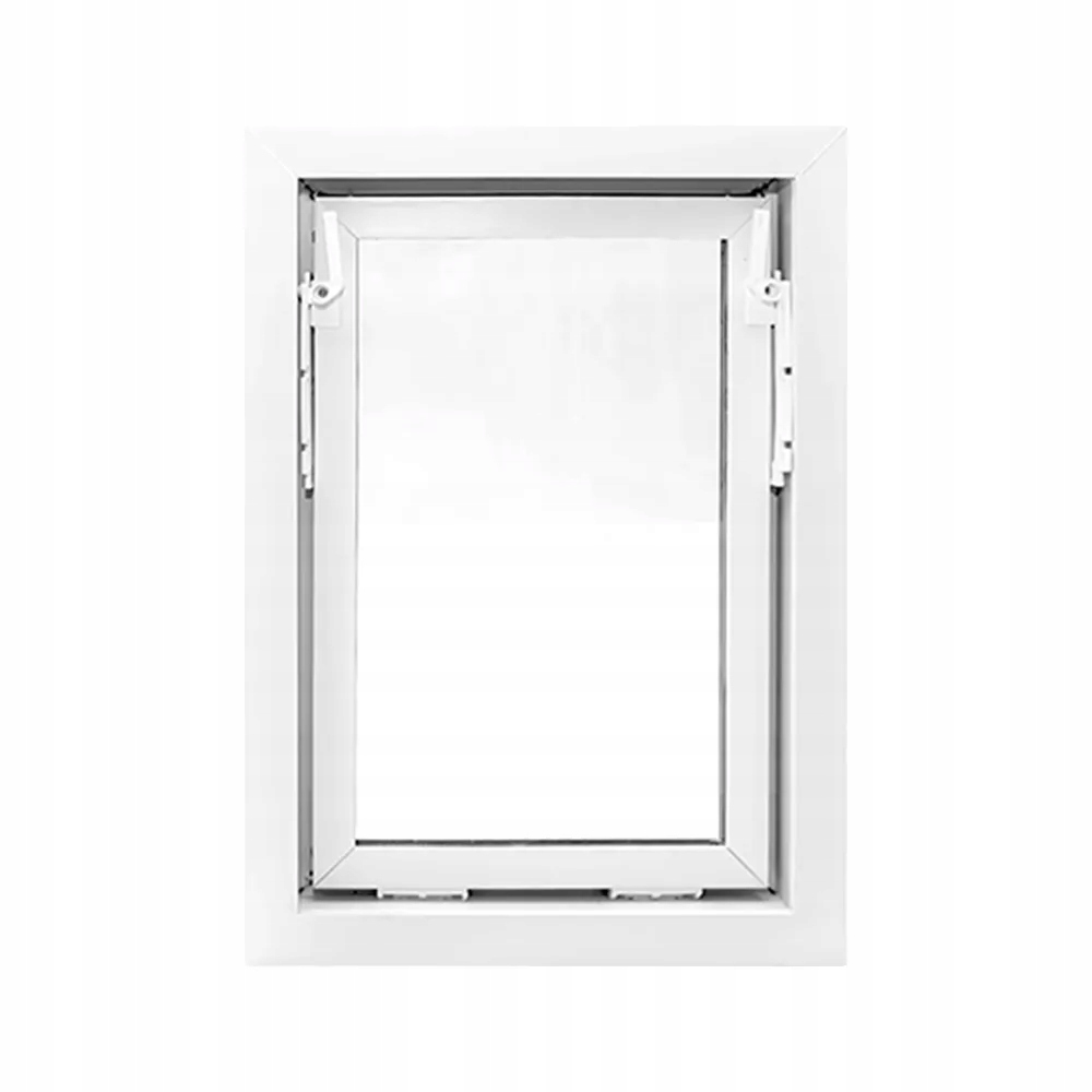 Okno PCV Inwentarskie Gospodarcze Okno na wymiar do piwnic 500X700mm Białe Szerokość 500 mm