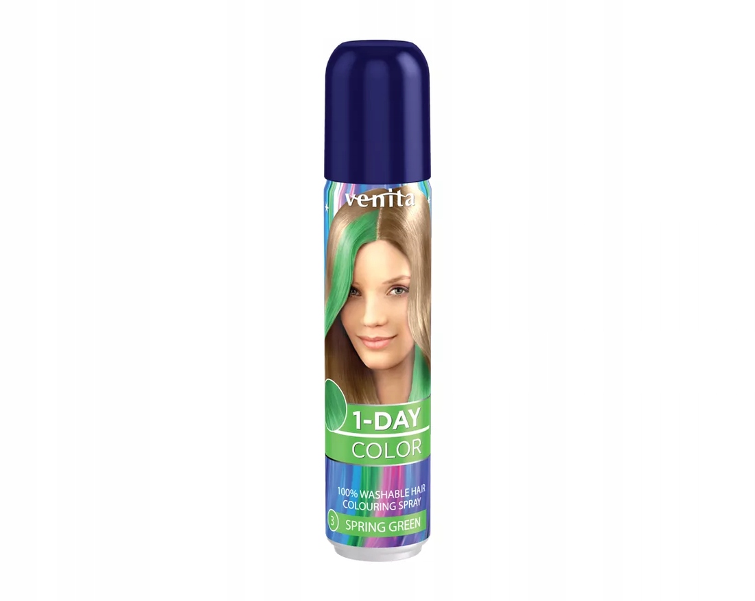 

Venita 1-Day Color Spray do włosów 3 Spirng Green