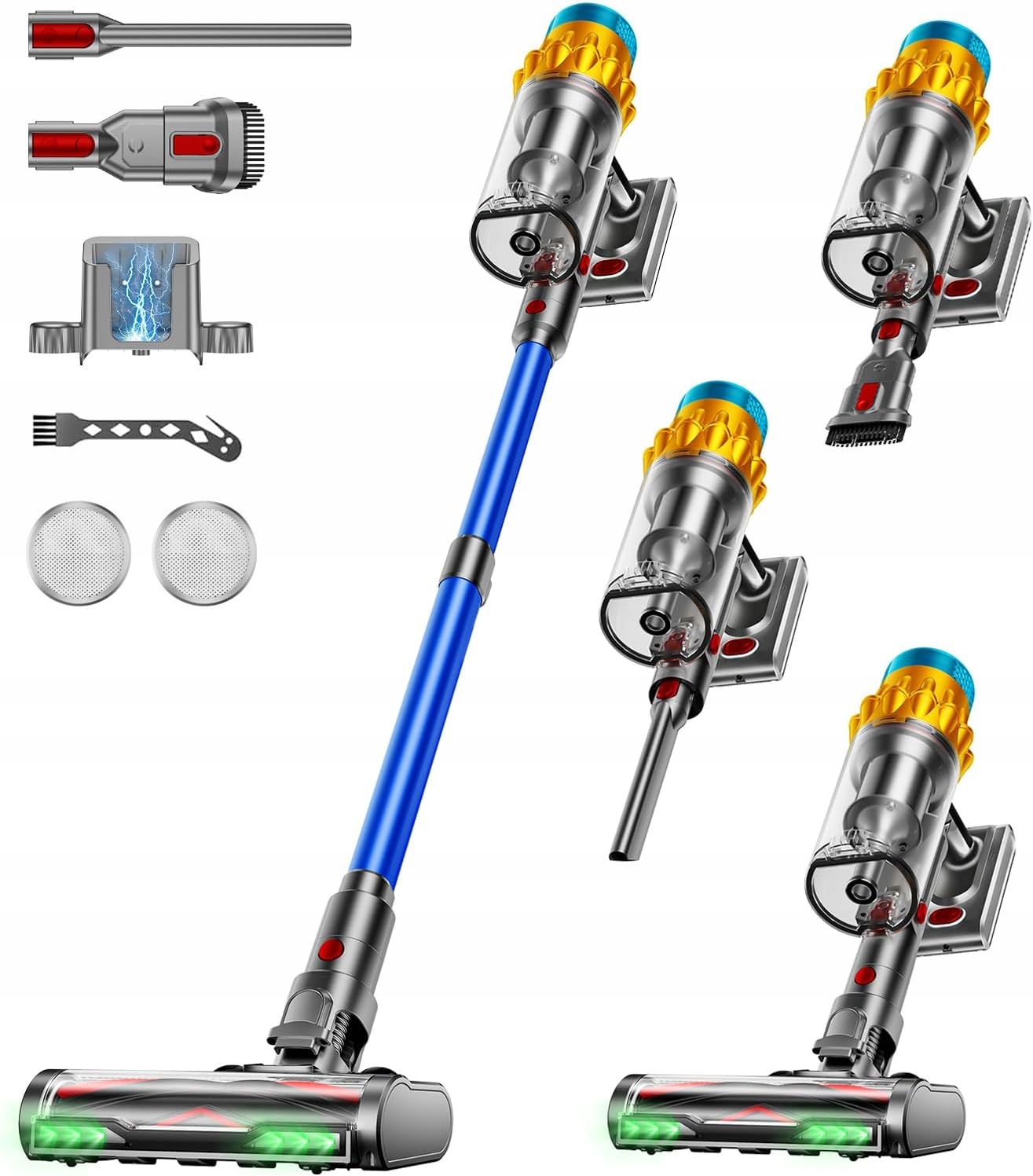 Odkurzacz Pionowy Bezprzewodowy Aidtips T18 Hepa Akumulatorowy 600W 50 Kpa