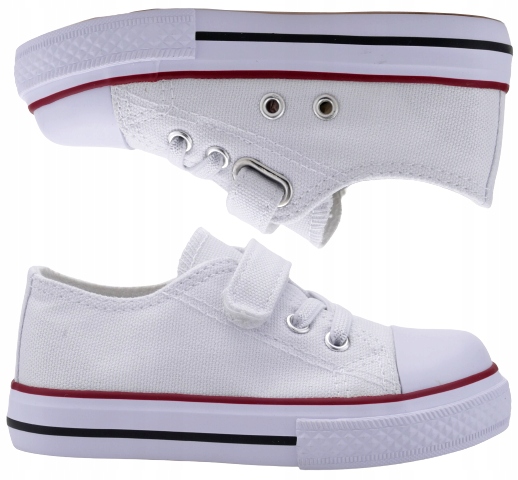

Buty Dziecięce klasyczne Trampki niskie Rzepy 35