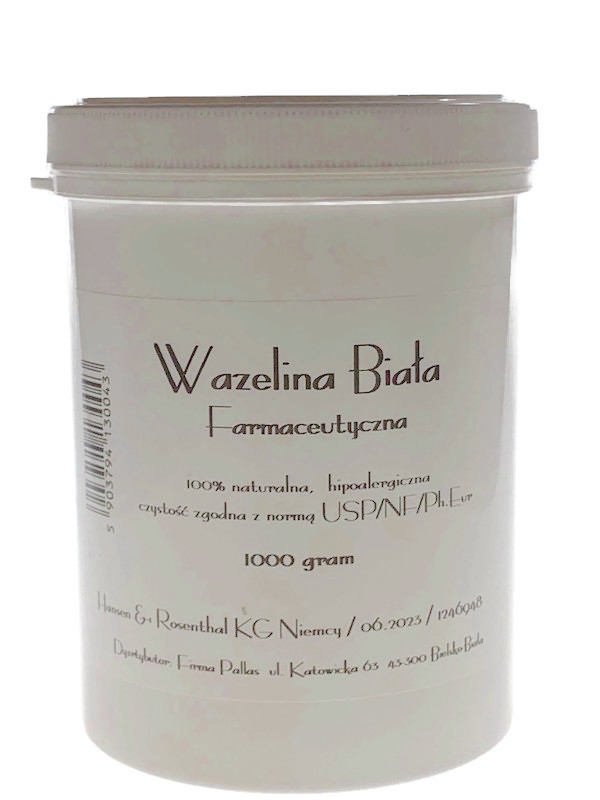 

Wazelina Farmaceutyczna, Kosmetyczna, Czysta 1000g