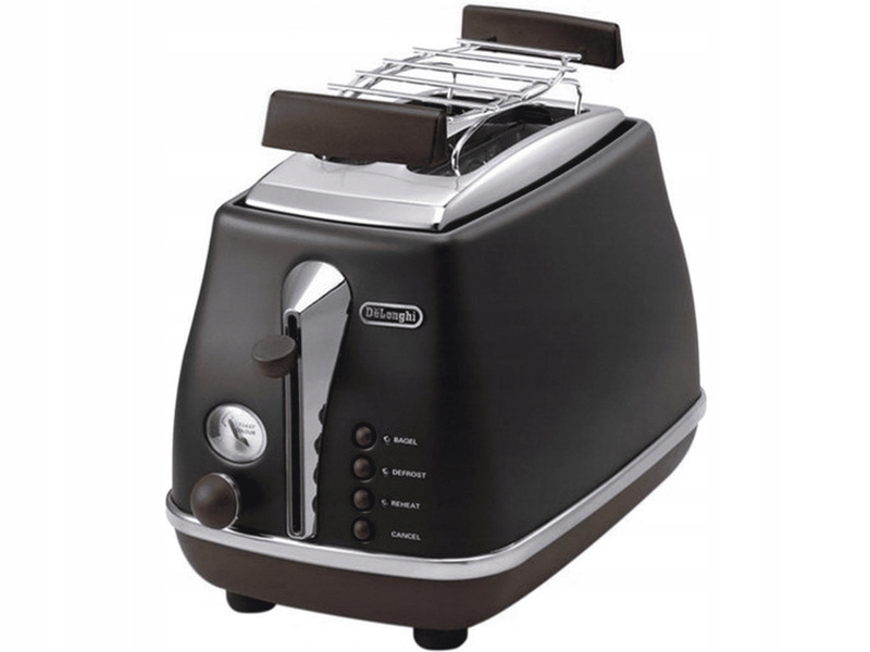 DeLonghi Icona Vintage CTOV 2103.BK Ruszt do bułek Rozmrażanie 900W
