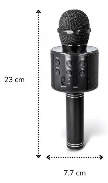 Forever Audio MIKROFON KARAOKE BLUETOOTH czarny Kod producenta BMS-300