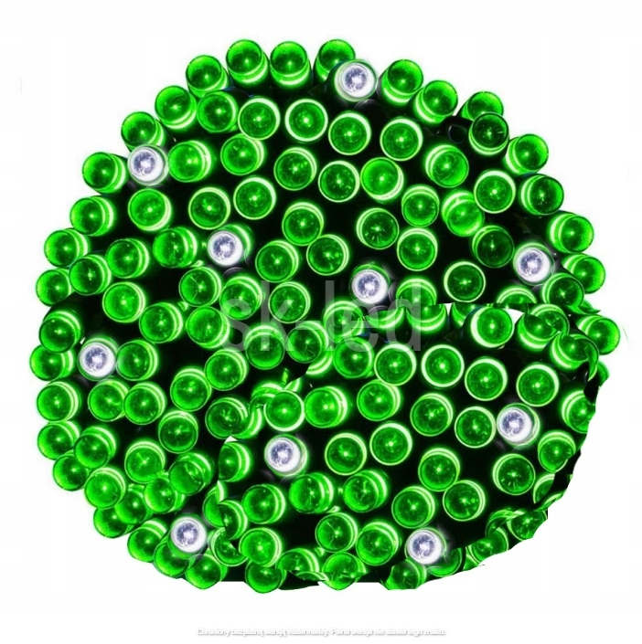 

Lampki Choinkowe 300 Led Zielone Stałe Flash 24M