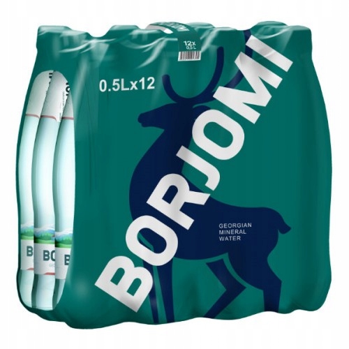 Gruzińska Woda Naturalna Borjomi 12 Butelek Szklanych X 0,5L