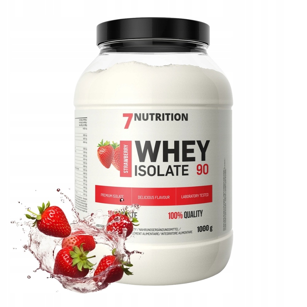 7NUTRITION Whey Isolate 90 1000 g Proteinový Izolát Syrovátkové Bcaa Eaa Masa