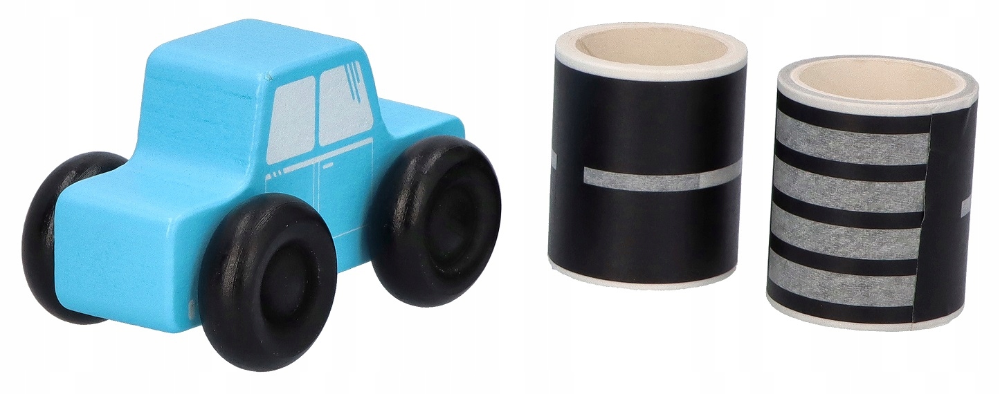 Drewniana deska do balansowania równowagi Do 80kg + Autko Bujak dla dzieci Bohater brak