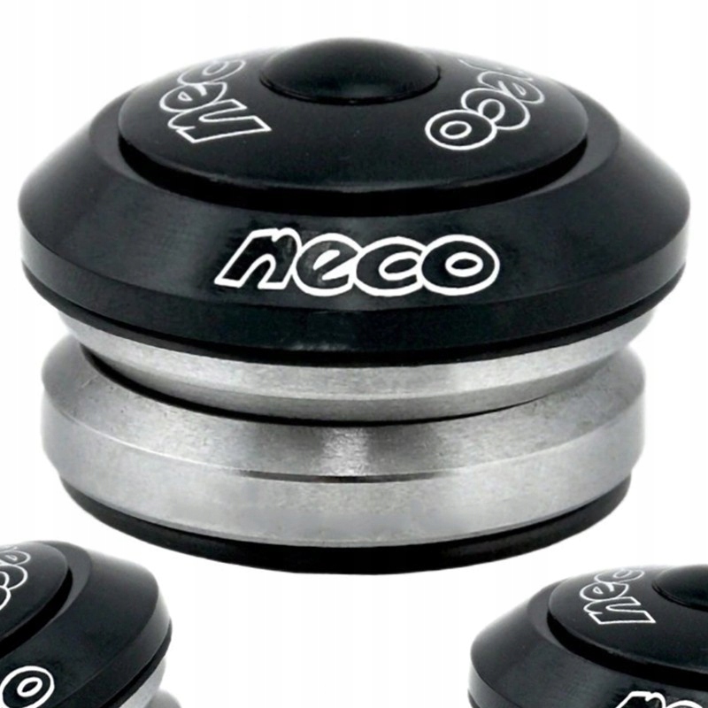 Stery 1 1/8 Neco H52 zintegrowane czarne (łoży. maszynowe)