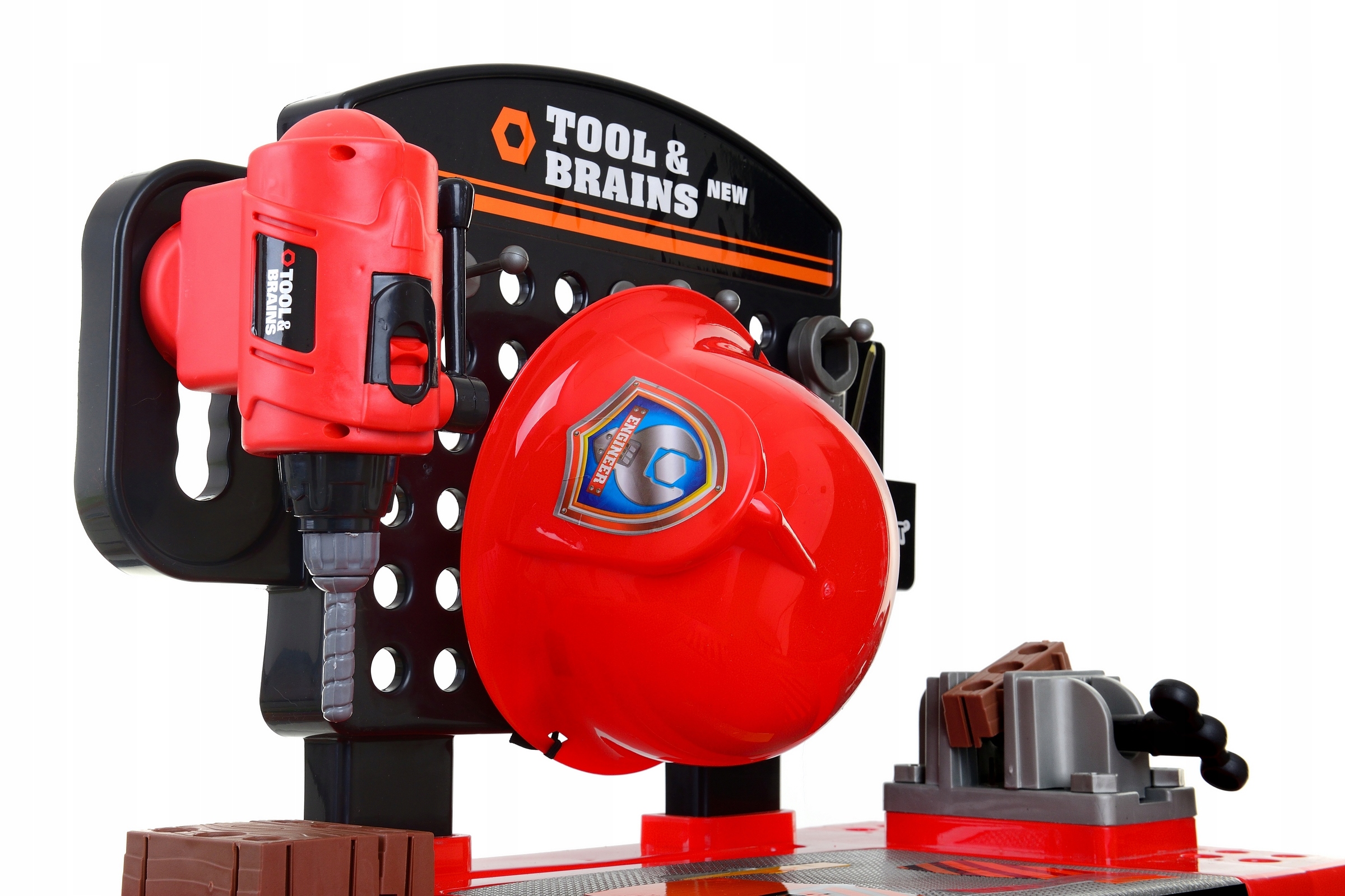 DUŻY WARSZTAT MAJSTERKOWICZA ZESTAW Z NARZĘDZIAMI Materiał plastik